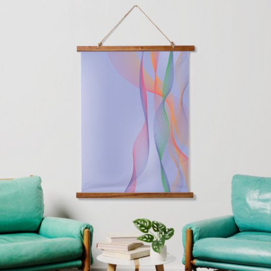Abstracte maagd lavendel Hanging Tapestry Hangend Wandkleed (Woonkamer)