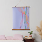 Abstracte maagd lavendel Hanging Tapestry Hangend Wandkleed (Slaapkamer)