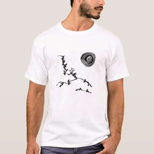 abstracte maan t-shirt (Voorkant)