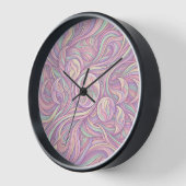 Abstracte maanfase pastel kunstklokken (Hoek)