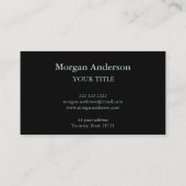 Abstracte Maanfase Spirituele Energie Heiler Visitekaartje (Achterkant)