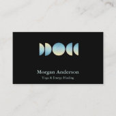 Abstracte Maanfase Spirituele Energie Heiler Visitekaartje (Voorkant)