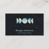 Abstracte Maanfase Spirituele Energie Heiler Visitekaartje (Voorkant)