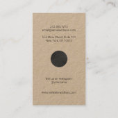 Abstracte maanfasen Geometrische kunst Kraft Visitekaartje (Achterkant)