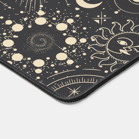 Abstracte maanfasen monogram bureaumat (Hoek)