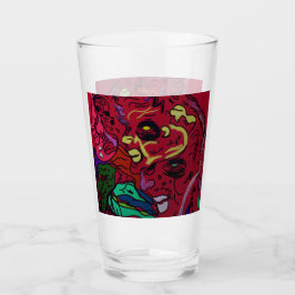 Abstracte Maanstelsel Kunst Glas