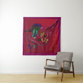 Abstracte Maanstelsel Kunst Tapijt Wandkleed (In Situ (horizontaal))