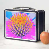 Abstracte Macro Hot Pink en Gele Coneflower (In situ)