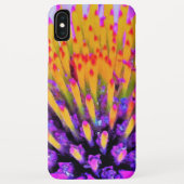 Abstracte Macro Hot Pink en Gele Coneflower Case-Mate iPhone Case (Achterkant)
