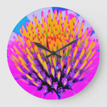 Abstracte Macro Hot Pink en Gele Coneflower