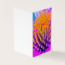 Abstracte Macro Hot Pink en Gele Coneflower Kaart