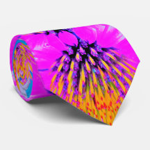 Abstracte Macro Hot Pink en Gele Coneflower