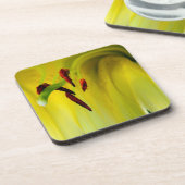 Abstracte Macro Lily Stamen Floral Cork Onderzette Onderzetter (Linkerzijde)