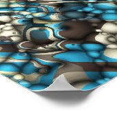 Abstracte Macro Vormen Poster (Hoek)