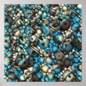 Abstracte Macro Vormen Poster (Voorkant)