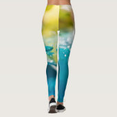 Abstracte macrowaterLeggings Leggings (Achterkant)