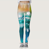 Abstracte macrowaterLeggings Leggings (Voorkant)