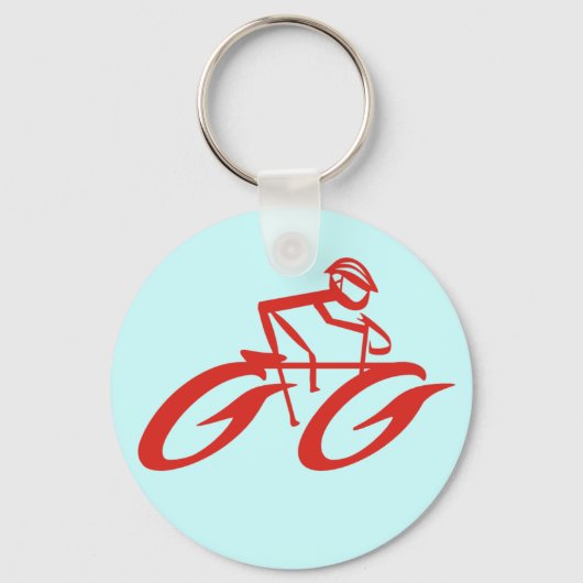 Abstracte Mad Cycler-sleutelhanger Sleutelhanger (Voorkant)