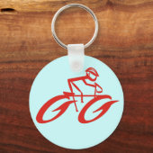 Abstracte Mad Cycler-sleutelhanger Sleutelhanger (Voorkant)