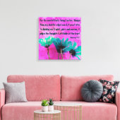 abstracte madeliefjes bijbel vers Hebreeën 4:12 Canvas Afdruk (Insitu (Woonkamer))