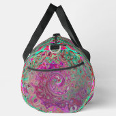 Abstracte magenta en groene retrorvloeistof plunjezak (Rechts)