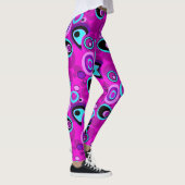 Abstracte magenta leggings (Rechts)