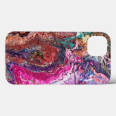 Abstracte magische bloemen roze goud sinaasappel b Case-Mate iPhone case (Achterkant (horizontaal))