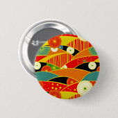 Abstracte Magische Landschap Knop Ronde Button 5,7 Cm (Voorkant /achterkant)