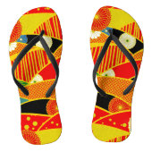 Abstracte Magische Landschap Teenslippers (Voetbed)