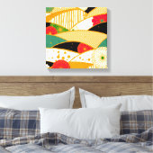 Abstracte magische tuin canvas afdruk (Insitu (Slaapkamer))