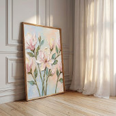 Abstracte Magnolia Bloemstukken Muur Kunst Canvas Poster
