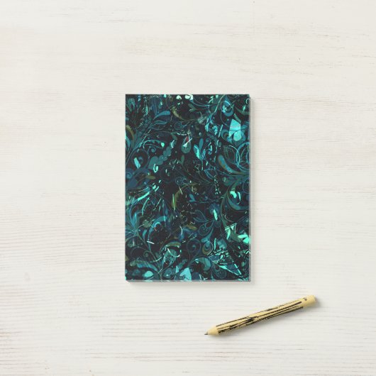 Abstracte Mandala 3 Post-it® Notes (Op bureau)