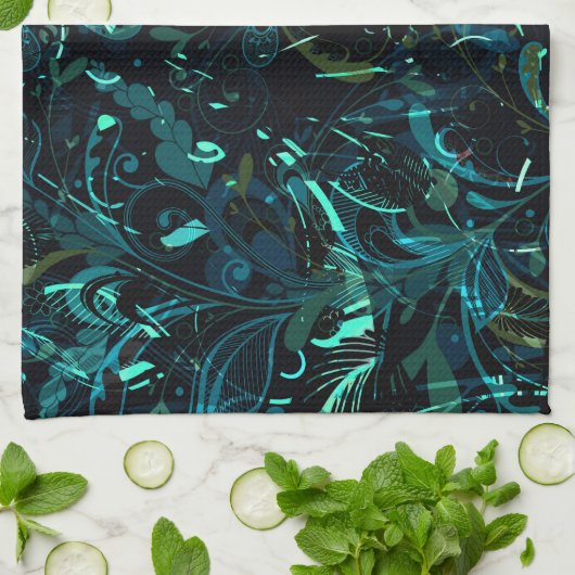 Abstracte Mandala 3 Theedoek (Gevouwen)