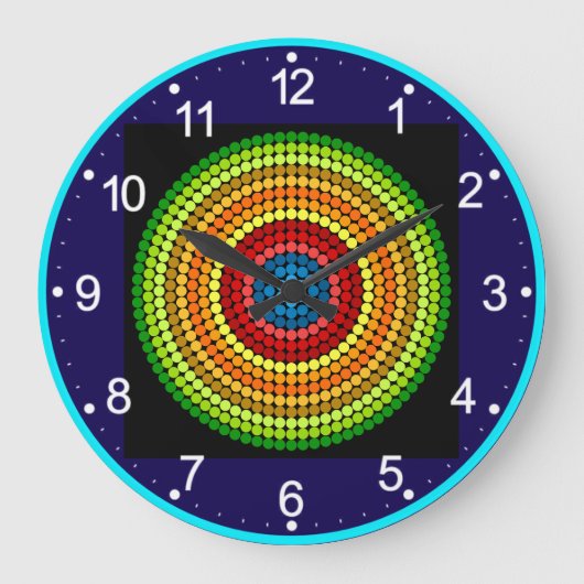 Abstracte Mandala Art Design-65904 Grote Klok (Voorkant)