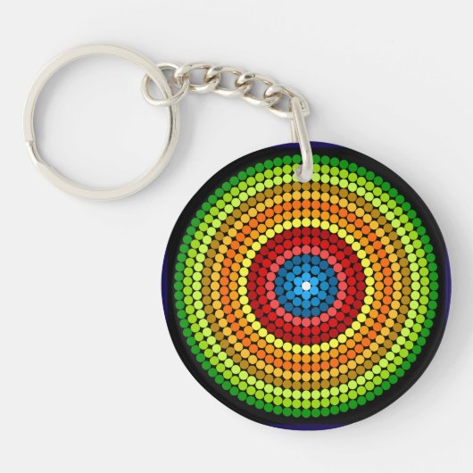 Abstracte Mandala Art Design-65904 Sleutelhanger (Voorkant)