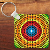 Abstracte Mandala Art Design-65904 Sleutelhanger (Voorkant)