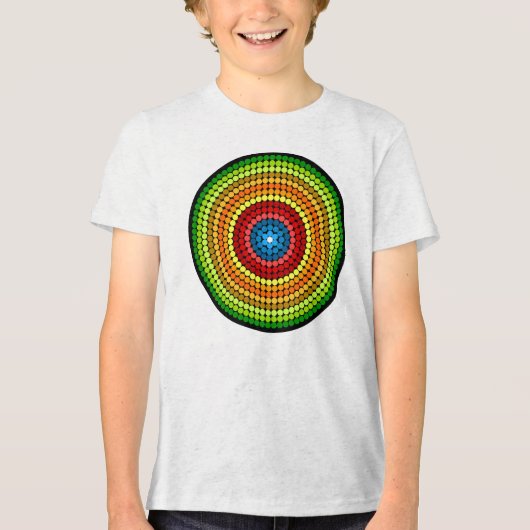 Abstracte Mandala Art Design-65904 Tri-Blend Shirt (Voorkant)