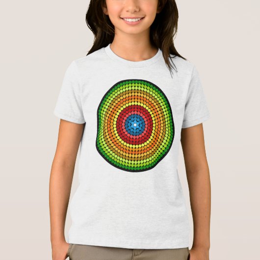 Abstracte Mandala Art Design-65904 Tri-Blend Shirt (Voorkant)