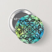 Abstracte Mandala Button (Voorkant /achterkant)