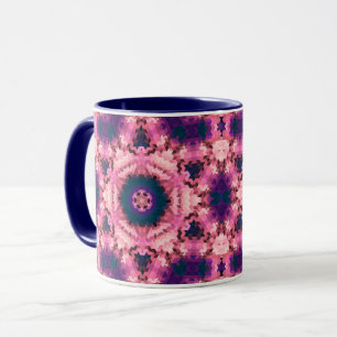 Abstracte mandala caleidoscoop ronde cirkelvormen mok