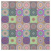 Abstracte Mandala Collage Stof (Swatch)