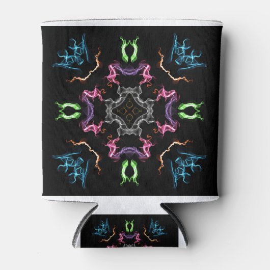 Abstracte Mandala Digital Tekening Blikjeskoeler (Voorkant)