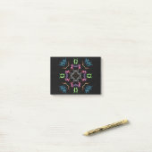 Abstracte Mandala Digital Tekening Post-it® Notes (Op bureau)