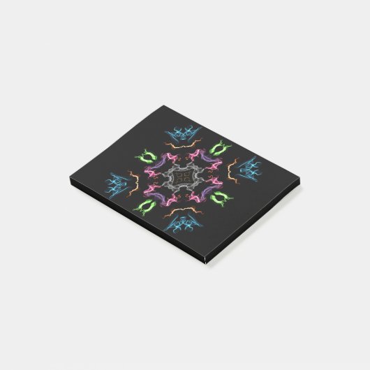 Abstracte Mandala Digital Tekening Post-it® Notes (Schuin)