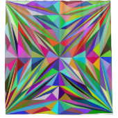 Abstracte Mandala Douchegordijn (Voorkant)