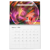 Abstracte Mandala Kalender (Feb 2026)