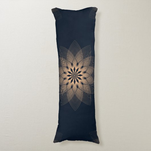 Abstracte mandala lichaamskussen (Voorkant Verticaal)