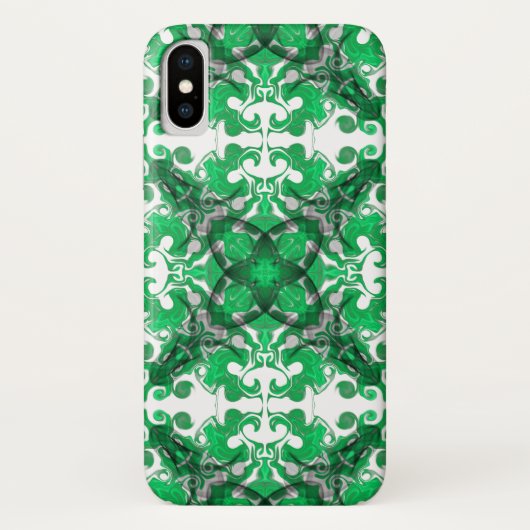 Abstracte mandala, psychedelische vlinderwerveling Case-Mate iPhone case (Achterkant)
