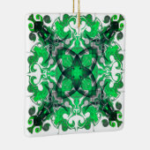 Abstracte mandala, psychedelische vlinderzwijn keramisch ornament (Rechts)