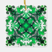 Abstracte mandala, psychedelische vlinderzwijn keramisch ornament (Voorkant)